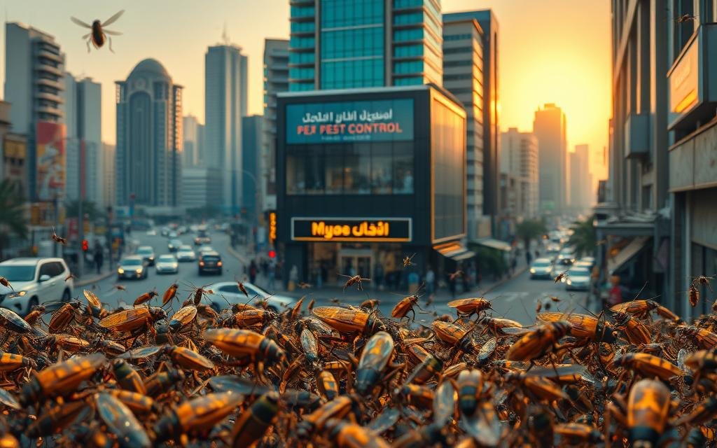 رش صراصير الكويت