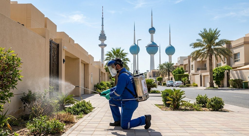دراسة بحثية لتقييم آلية تقديم مكافحة حشرات خدمات فورية بالكويت المعتمدة في حولي والفروانية
